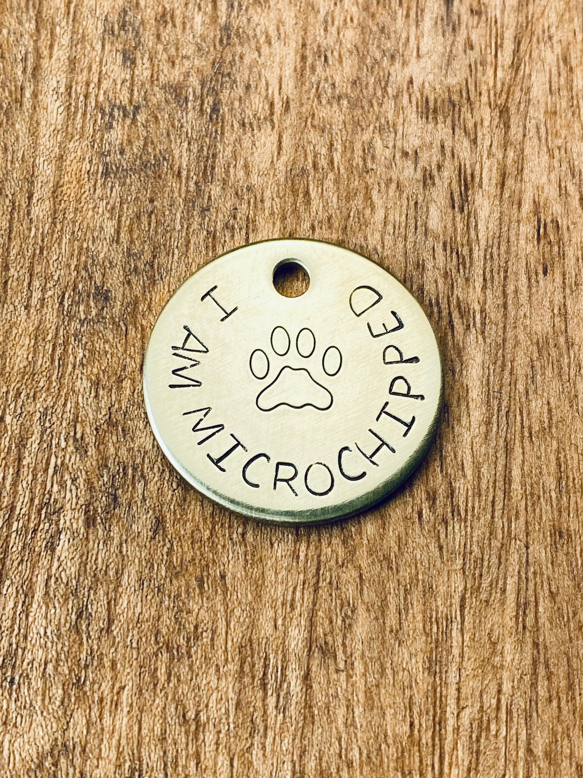 Dog Microchip Tag I Am Microchipped Tag Pet Microchipped Etsy