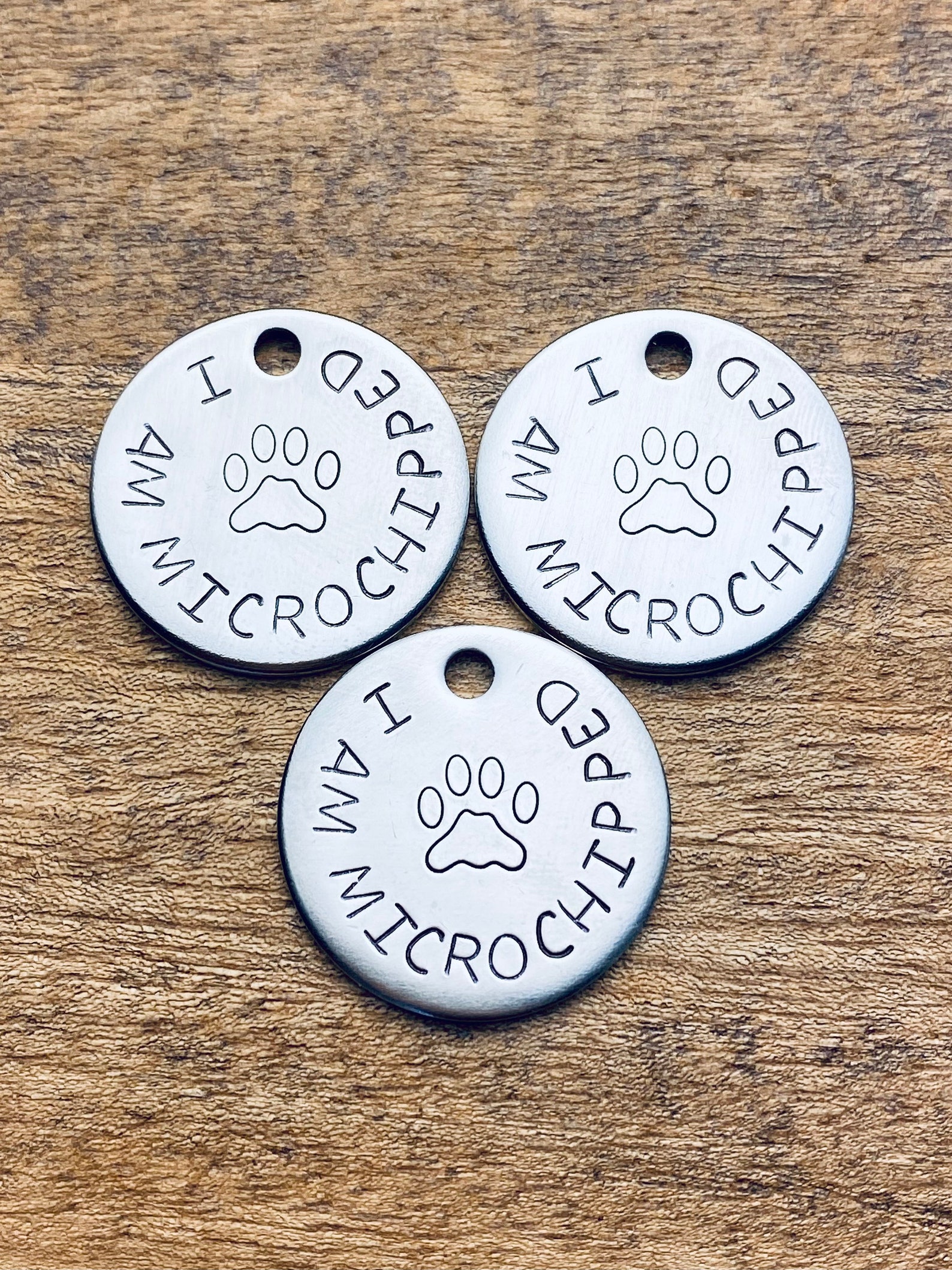 Dog Microchip Tag I Am Microchipped Tag Pet Microchipped Etsy