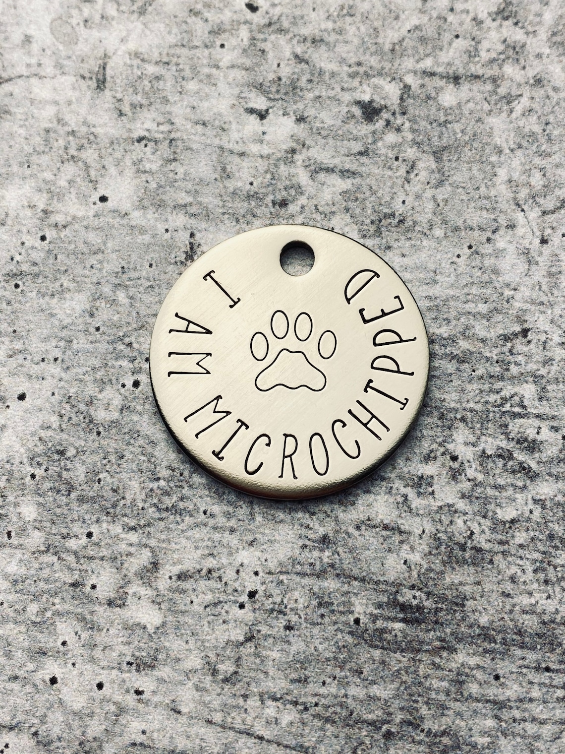 Dog Microchip Tag I Am Microchipped Tag Pet Microchipped Etsy