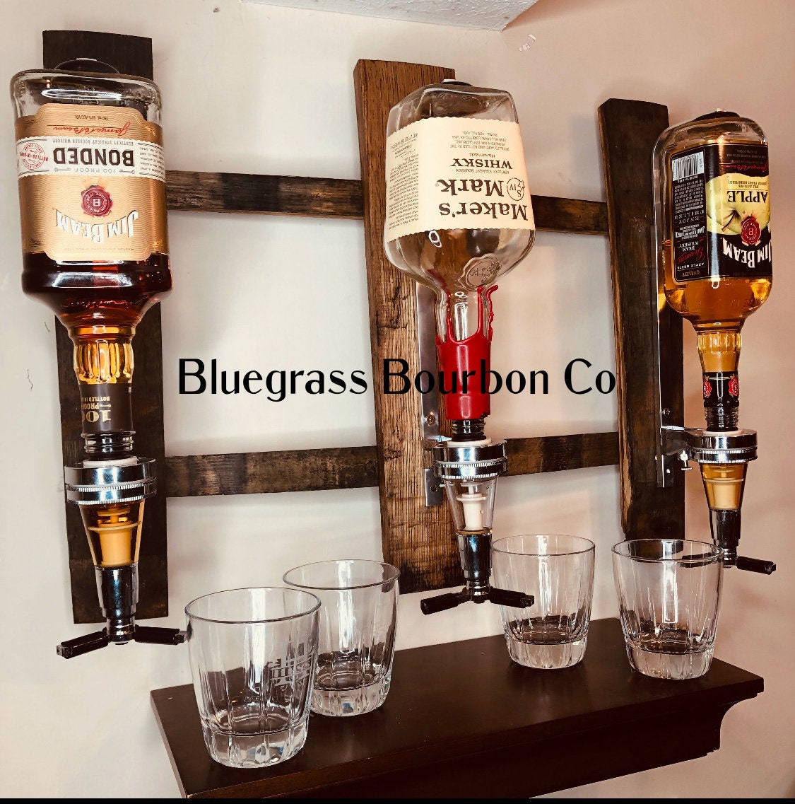 Kitchen & Dining Drink & Barware Wall Mounted Liquor Dispenser Home