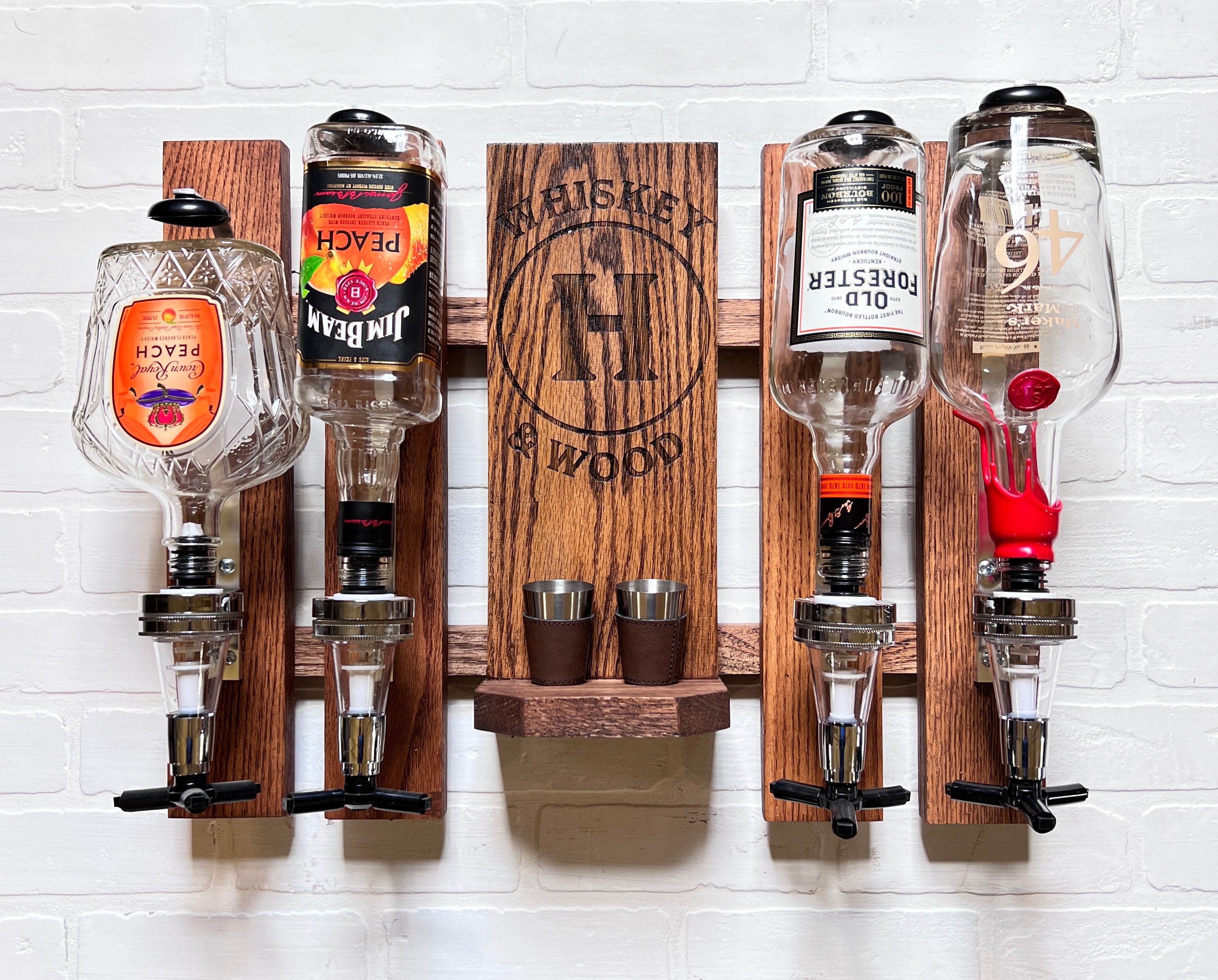 Dispenser for Whiskey/alcohol Dispenser/wall Mounted Bottle Holder