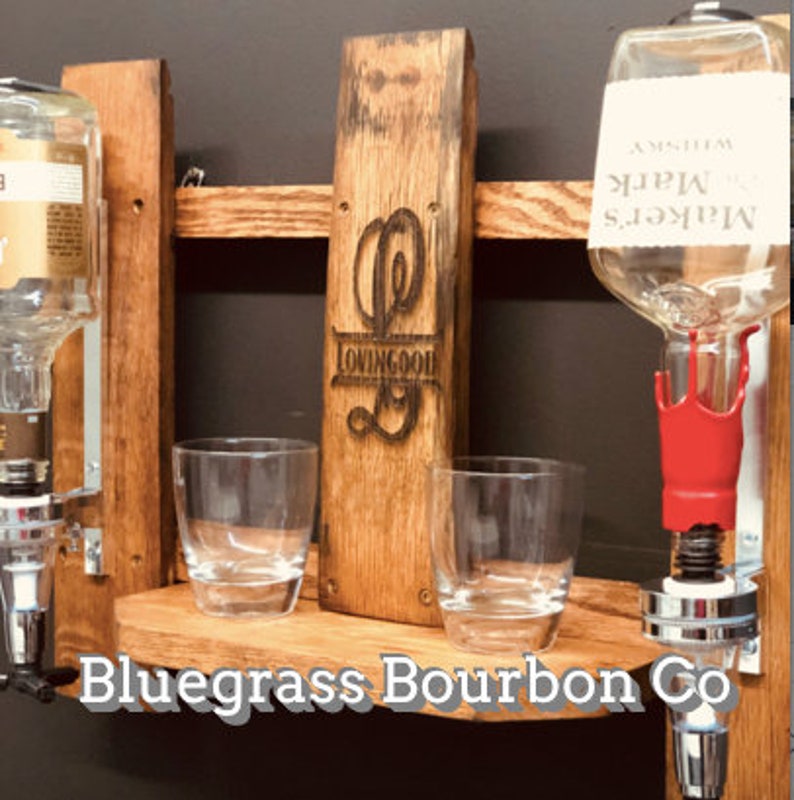 Liquor Display Shelf, Liquor Dispenser, Gifts for Him, Father's Day Gift, Liquor Shelf, Liquor, Birthday, Anniversary, Father's Day image 6