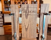 Liquor Dispenser: Wall Mount Red Oak Bourbon Bar Decor
