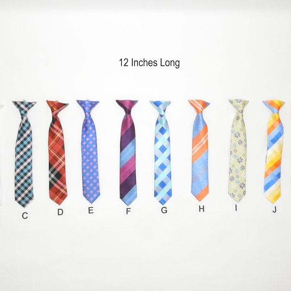 Boys CLIP-ON Necktie, Boys Tie, New Boys tie, Kids Neck ties, Ties