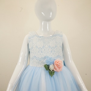 Elegant Girls Party Dress,Flower Girl Dress,Sleeveless Flower Girl Dress, Toddler Girls Dress, Birthday Party Dress, Baby Girl Party Dress
