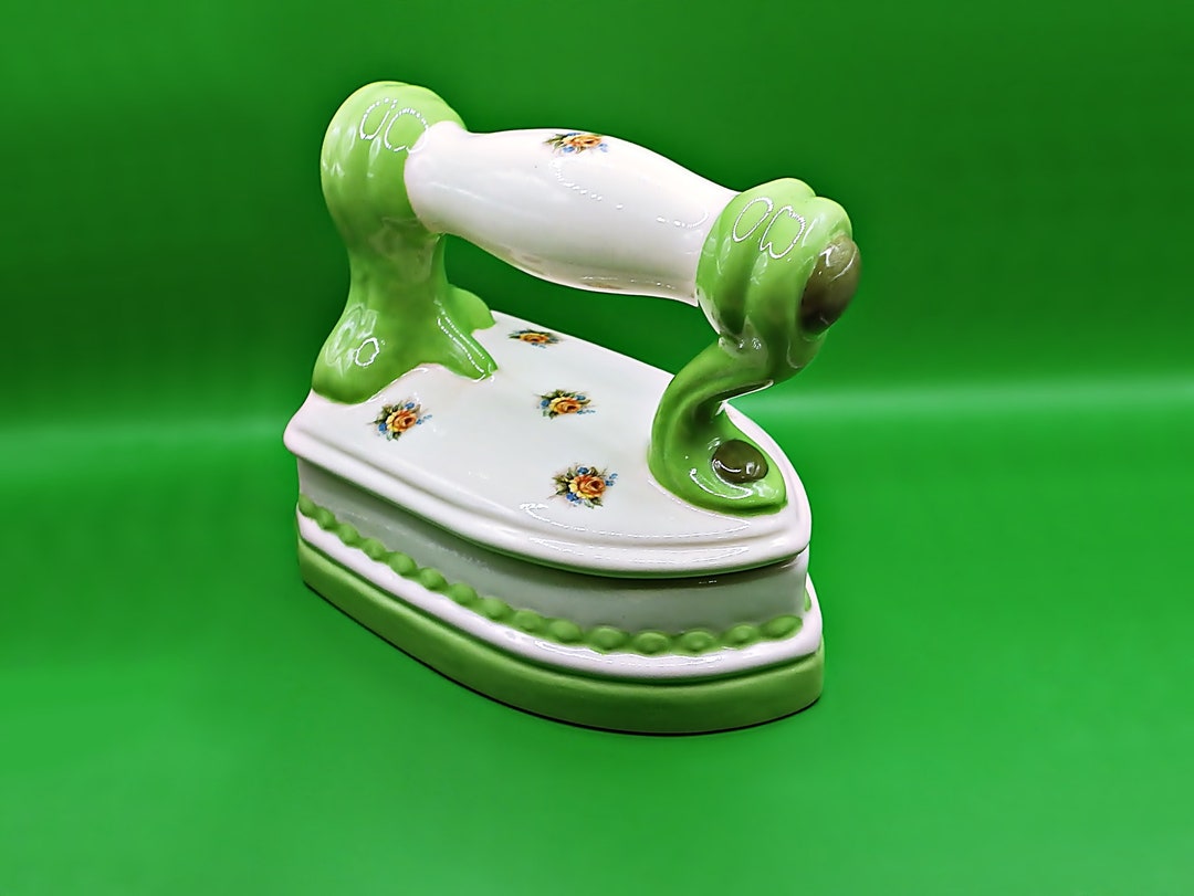 Iron Shaped Dish,ceramic Trinket Dish,homemade Trinket Box,trinket Clothes Iron,trinket Box With