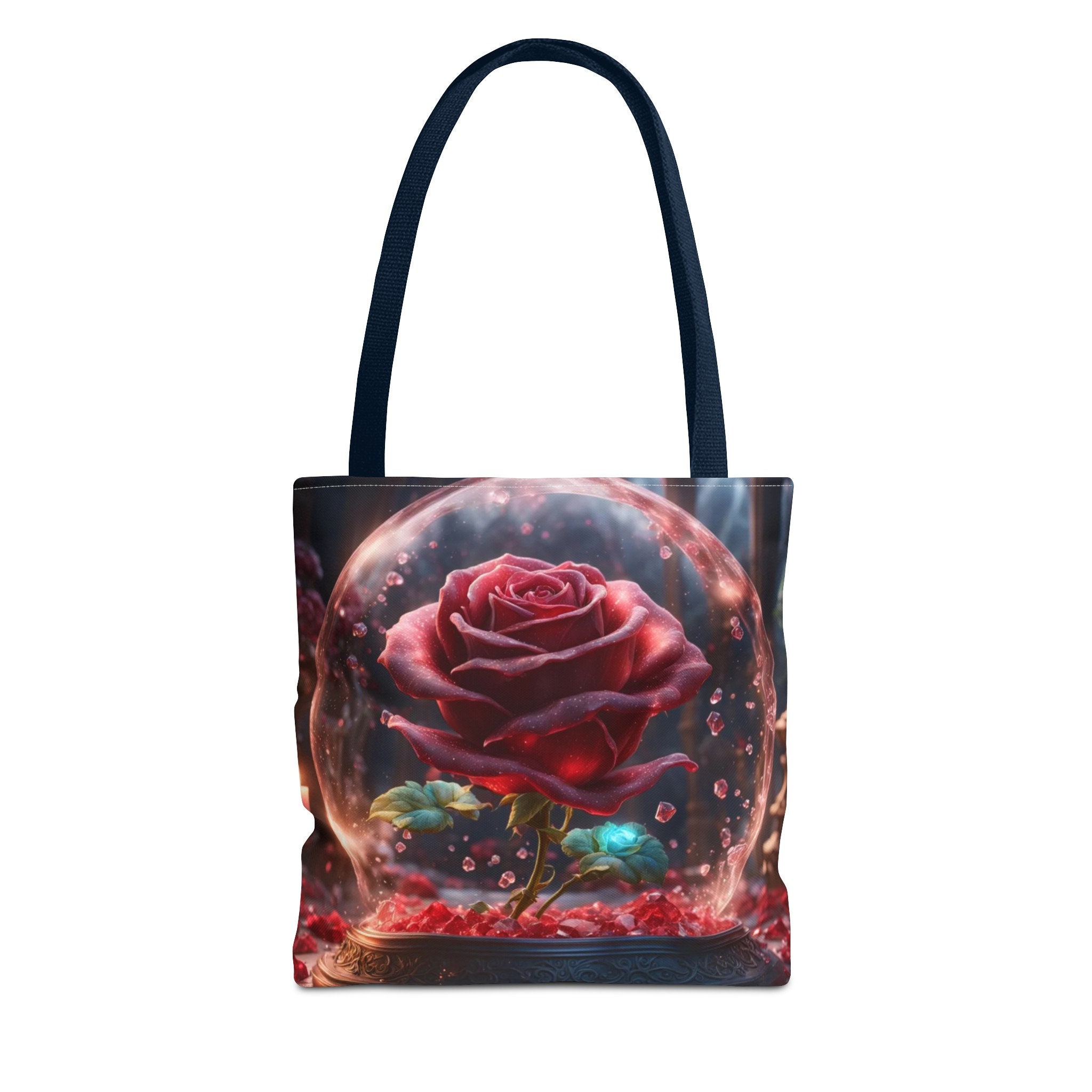 Tote Bag Beauty and the Beast rose