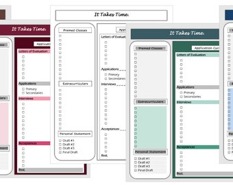 It Takes Time - Premedical Journey Planner