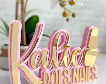 Watermark,Business Watermark, 3D Business Name Plate, Social Media Sign,Personalized Business Watermark,Name Plate,Gift for small business
