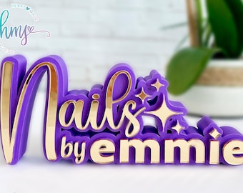 Watermark,Business Watermark, 3D Business Name Plate, Social Media Sign,Personalized Business Watermark,Name Plate,Gift for small business