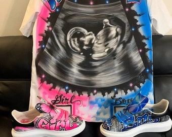 Custom Airbrush Gender Reveal Fit