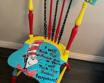 Custom Hand-painted Classroom/Story-time Chair
