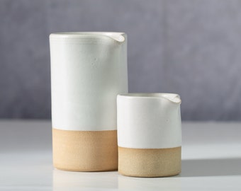 simplistic creamer pitcher/ handmade ceramic pitcher