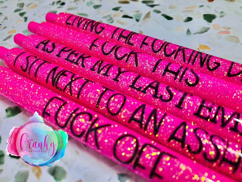 Days of the Week Glitter Epoxy Gel Pens Sassy Epoxy Glitter Etsy Canada