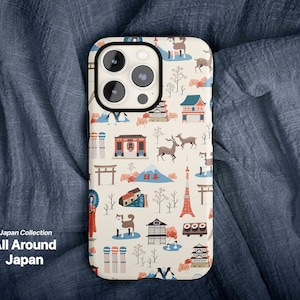 Rundum Japan Handyhülle (Für iPhone 16 15 14 13 11 12 Pro Max Plus, Samsung Galaxy S25 24 23 22, Google Pixel 6 7 8 9pro)