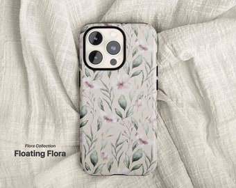 Floating Flora Phone Case (For iPhone 15 14 13 11 12 Pro Max Plus X Xr Xs 8, Samsung Galaxy S24 23 22 21, Google Pixel 6 7 8pro)