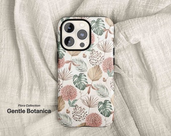 Gentle Botanica Phone Case (For iPhone 15 14 13 11 12 Pro Max Plus X Xr Xs 8, Samsung Galaxy S24 23 22 21, Google Pixel 6 7 8pro)