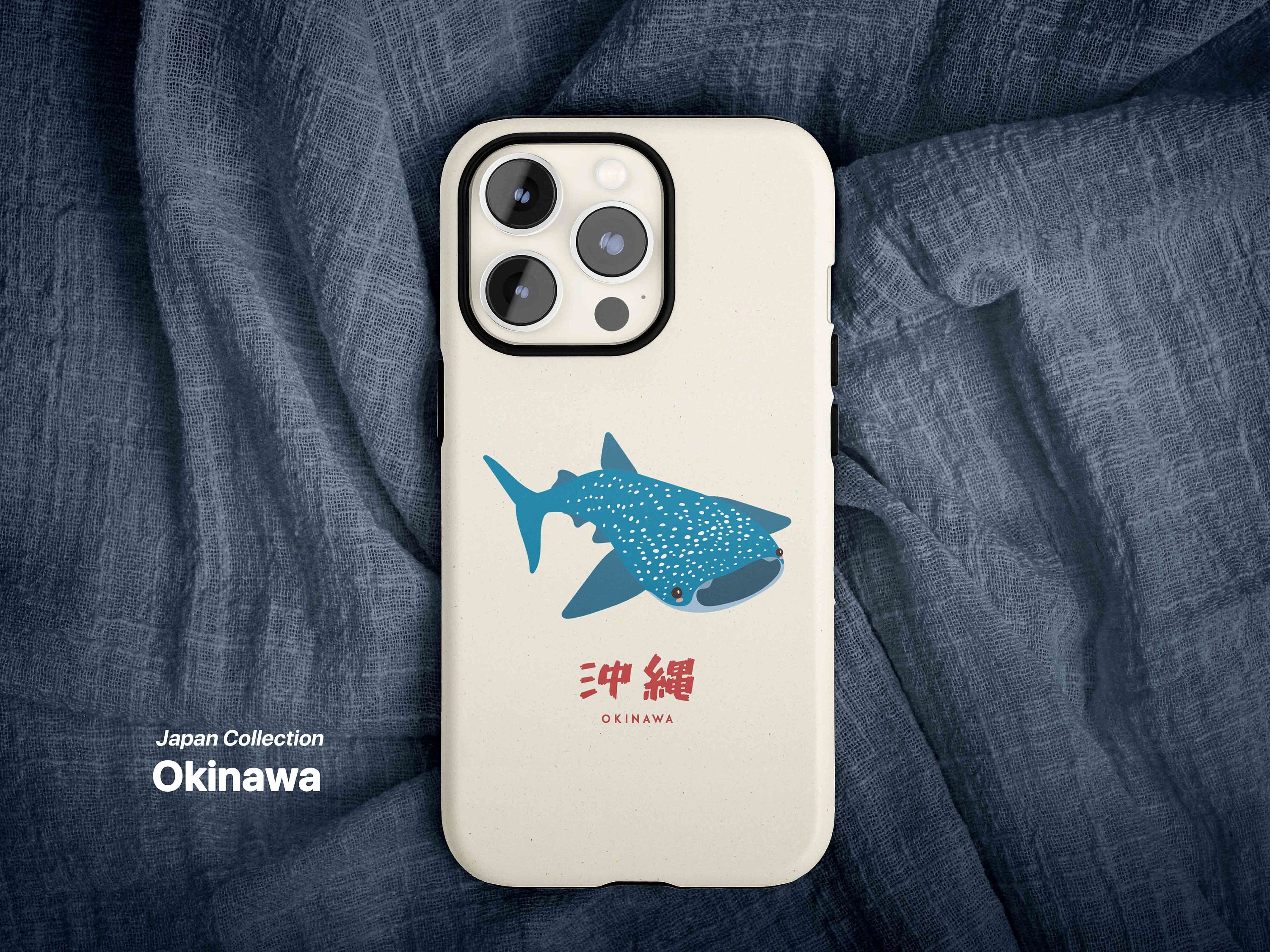 Society6  iPhoneケース  モダン ジンベイザメ サンゴ Okinawa Whale Shark Japan Phone Case (for iPhone 15 14 13 11