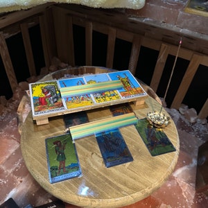 Wood Table Ritual Meditation Table, Ritual Rable, Alter Table, Offering Table, Tarot ...
