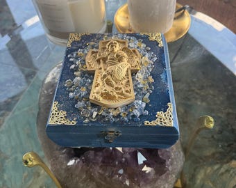 Archangel Michael Crystal Chamber – Divine Protection Vessel for Cleansing, Charging & Angelic Shielding Energy