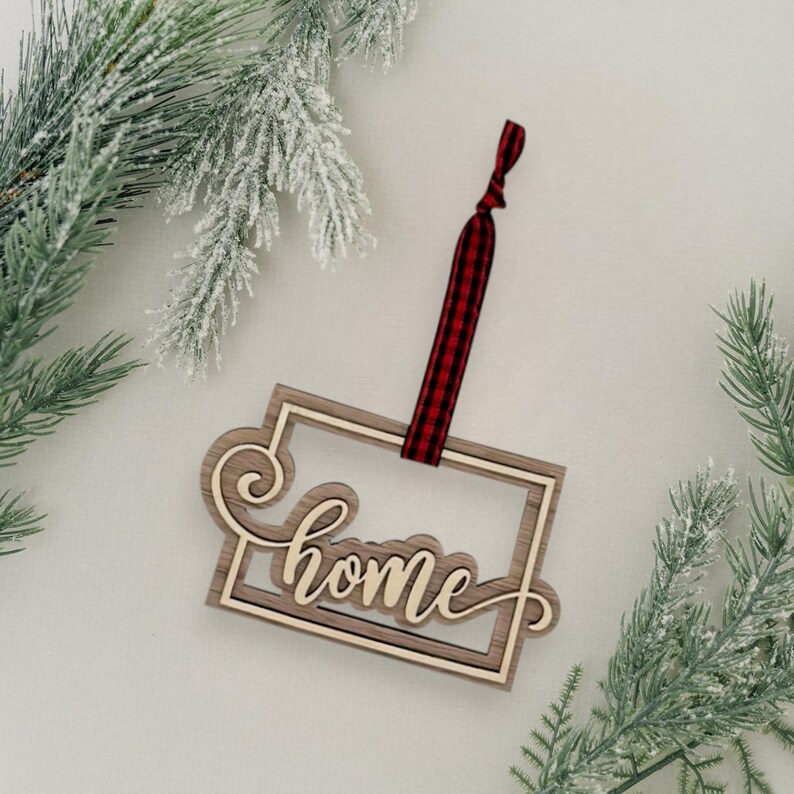 Colorado First New Home Ornament, Custom Denver Colorado State