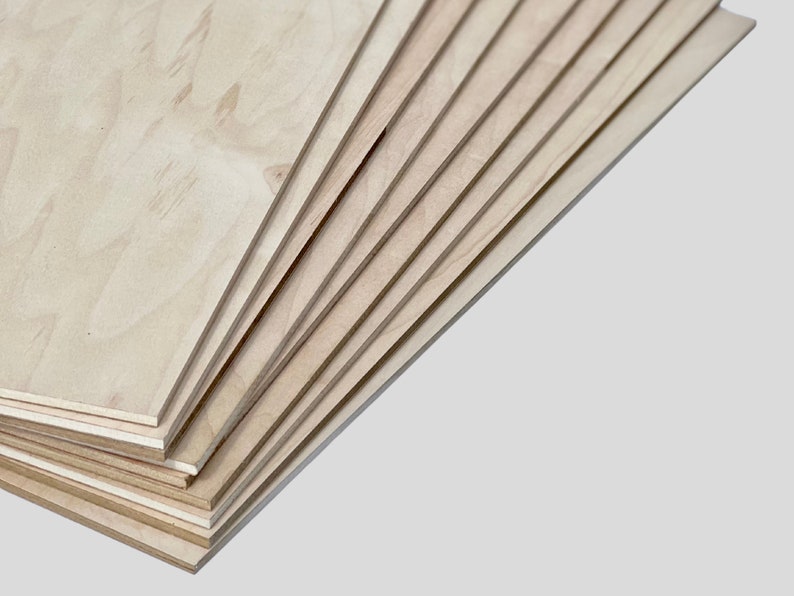1/4 Maple Plywood 5.2 Mm Wood Sheets 10 Etsy
