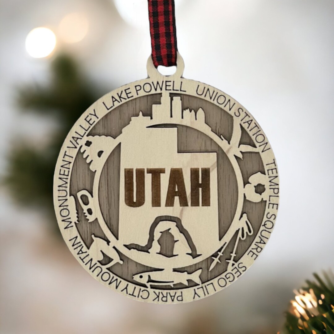 Utah Christmas Ornaments 