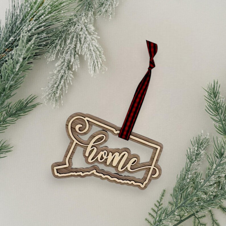 Connecticut State New Home Christmas Ornament 2024, New Haven Custom