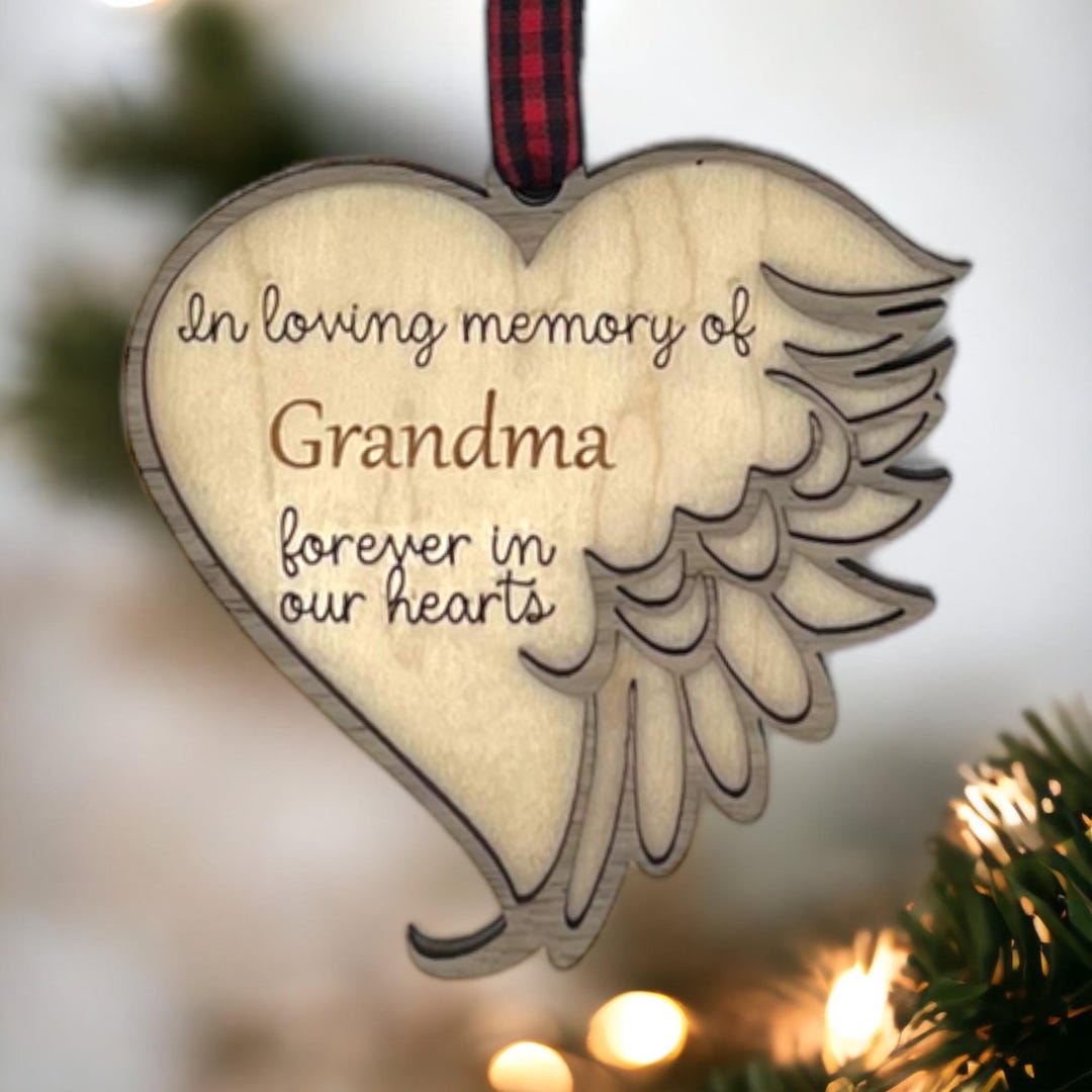 Grandma Memorial Ornament, in Loving Memory of Grandma, Personalized ...