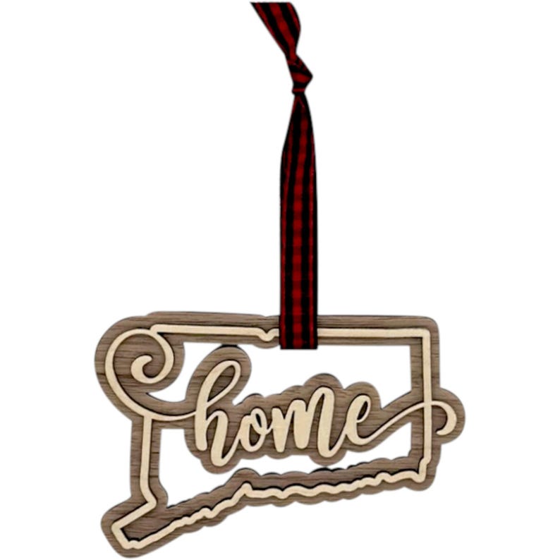 Connecticut State New Home Christmas Ornament 2024, New Haven Custom