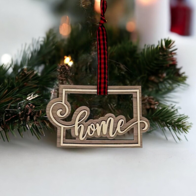 Colorado First New Home Ornament, Custom Denver Colorado State