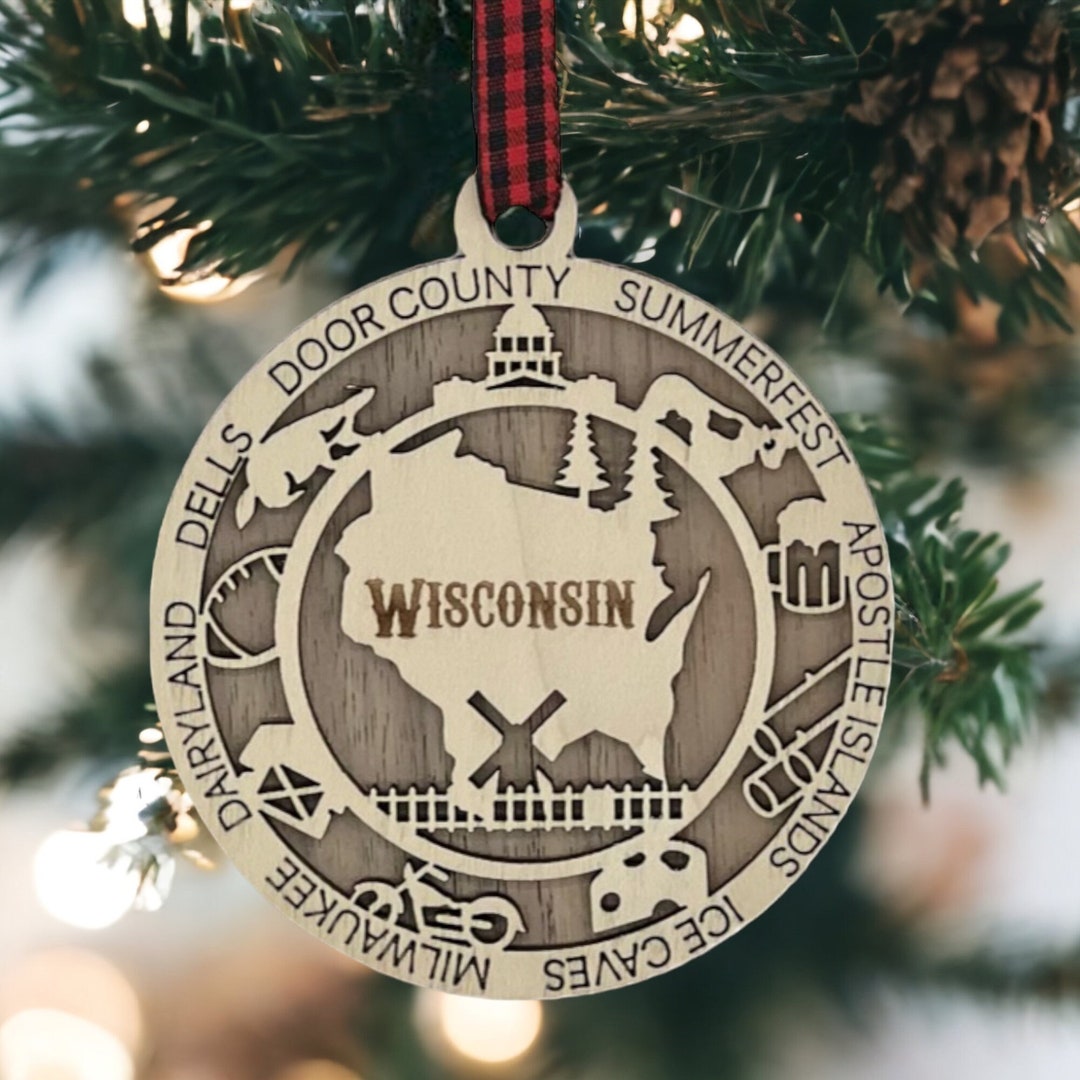 Madison Wisconsin Christmas Ornament 2024 Historical Society Amelie