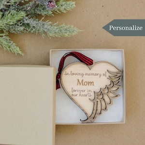 Custom Memorial Ornament, Personalized Christmas Ornament, Always With You, Custom Sympathy Gift, Thinking Of You, Remembrance Gift