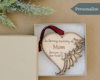 Ornamento memorial personalizado, ornamento de Natal personalizado, sempre com você, presente de simpatia personalizado, pensando em você, presente de lembrança