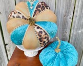 Fall decor, fall decoration, pumpkin decor, autumn decor, fall decorations, jeweled pumpkin, velvet pumpkins, tabletop decor