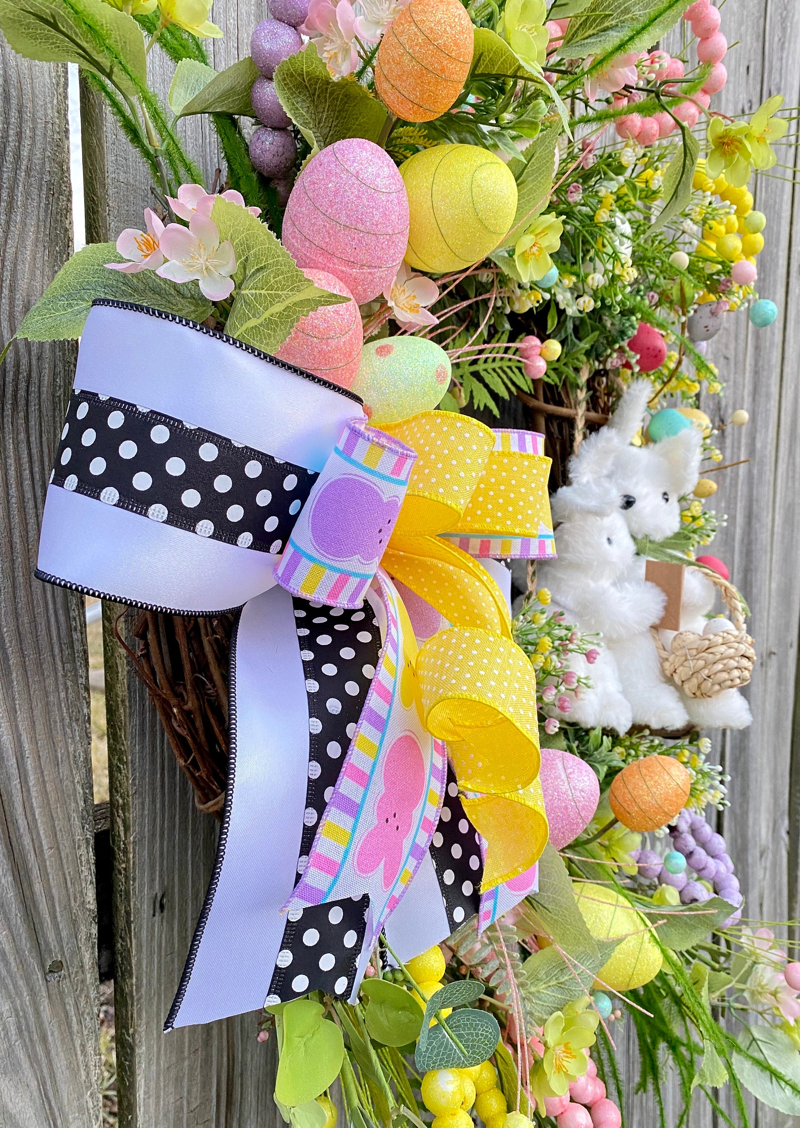Easter Decor Spring Wreath Easter Bunny Easter Wreath Etsy