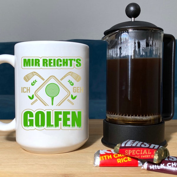 Mir Reichts Golfen Personalized Golf Coffee Mug by Carol "Mugs" Daley