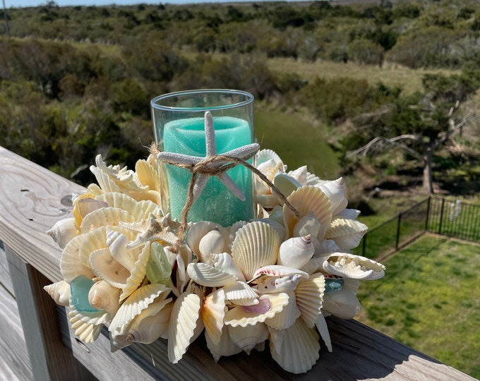 Seashell Candle Ring Etsy