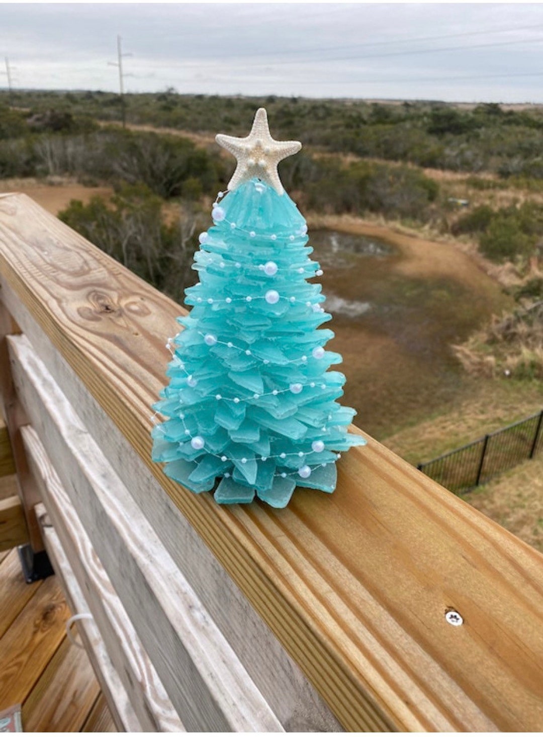 Sea Foam Sea Glass Christmas Tree 