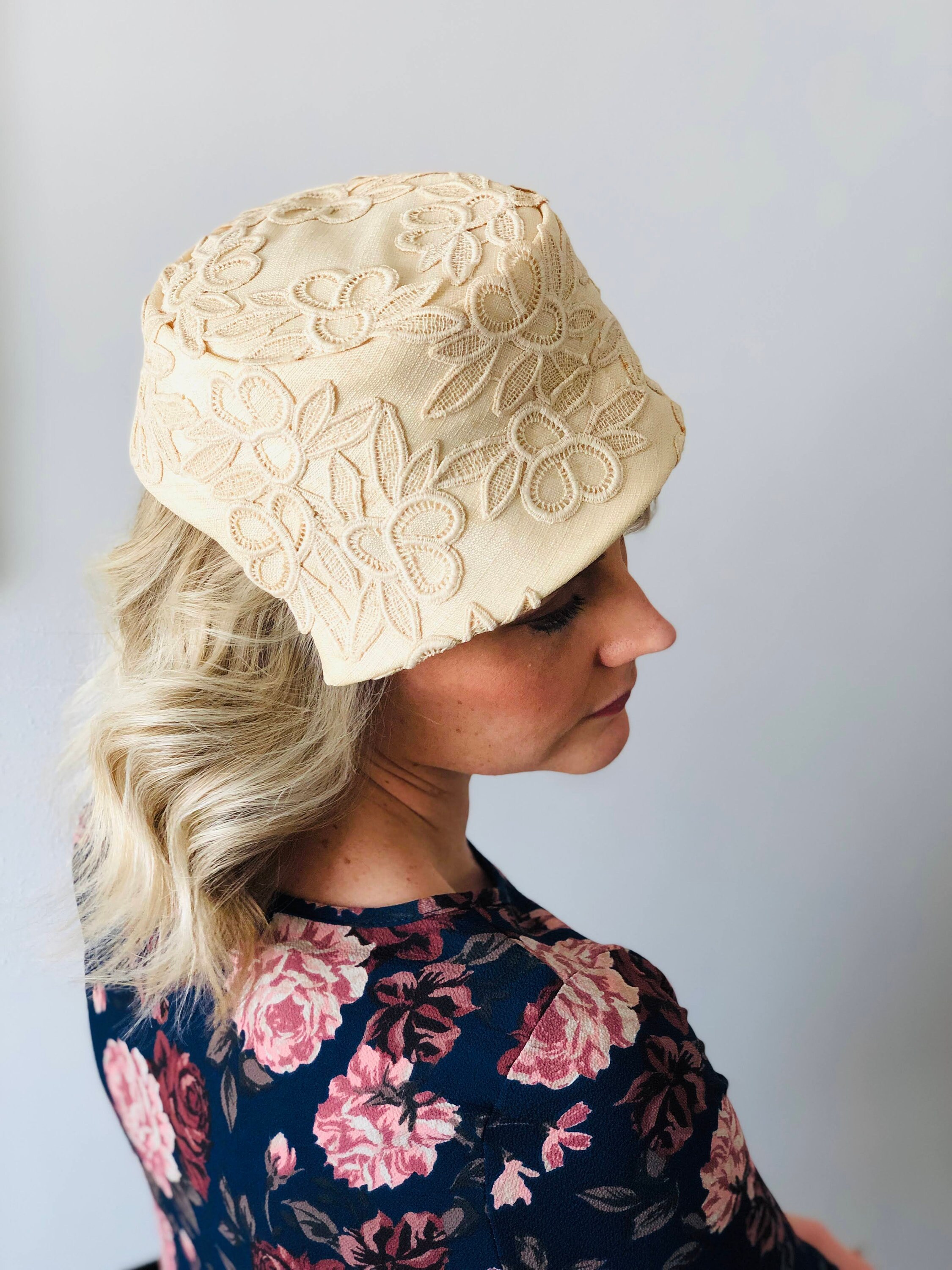 Ladies Cream Cloche Hat - Etsy 