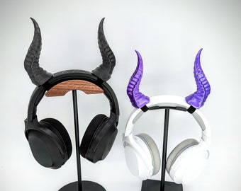 Horns for Headphones - Live Stream Accessory - Spiky Demon Cosplay Horn - Dragon Costume