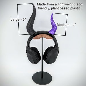 Horns for Headphones - Live Stream Accessory - Spiky Demon Cosplay Horn - Dragon Costume