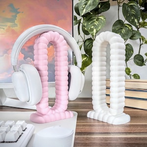 Bubble Cloud Headphone Stand - Kawaii Gaming Setup - Cute Gamer Accessories
