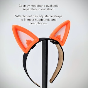 Fox Ears for Headphones - Deer Ears Headset Attachment - Horns for Twitch Streaming and Cosplay