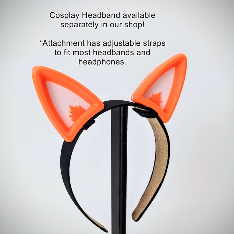 Fox Ears for Headphones - Deer Ears Headset Attachment - Horns for Twitch Streaming and Cosplay