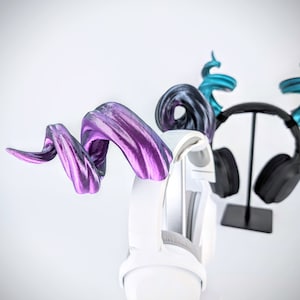 Twirl Horns for Headphones - Ram Horns Headphone Attachment - Curved Tiefling Druid Horns - Cute Horns for Headset