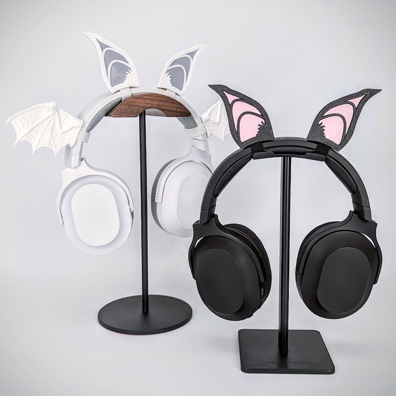 Bat Ears for Headphones - Bat Ear Attachments - Cosplay Headband Ears