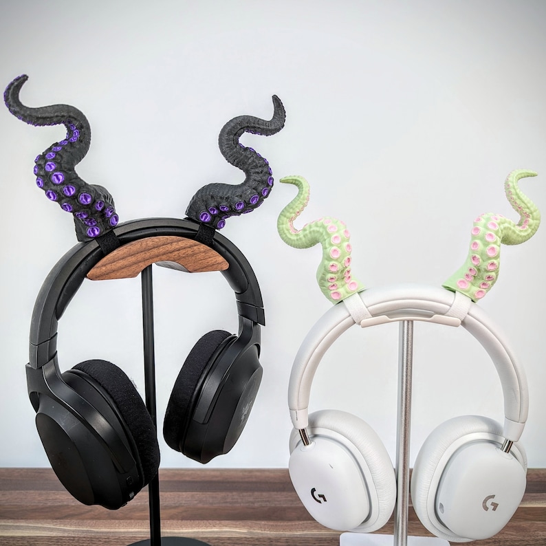 Tentacles Horns for Headphones - Octopus Tentacles Headphone Attachment - Headset Horns - Gaming Accessories