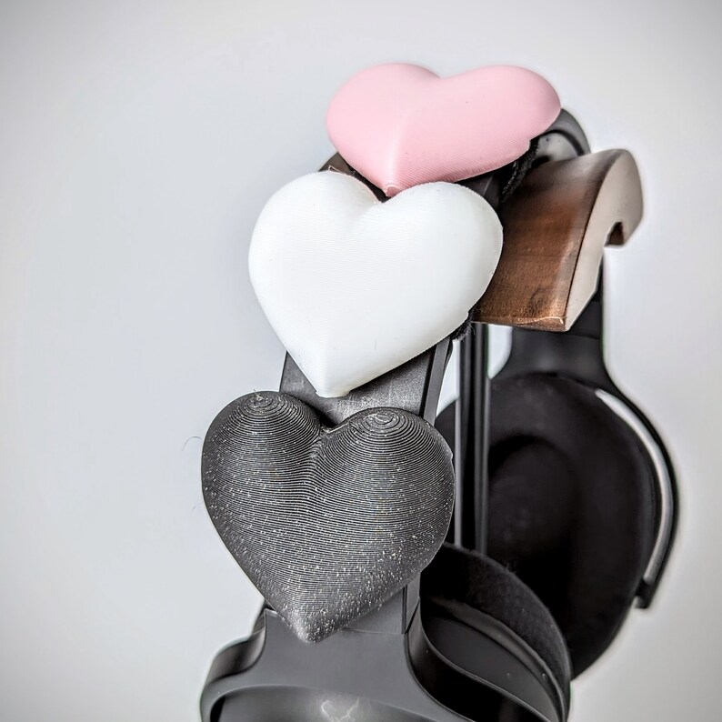 Heart Charm for Headphones - Cute Heart for Headsets - Headphone Attachment - Kawaii Gaming Accessories - Headband Charm