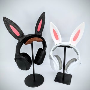 Bunny Ears for Headphones - Cosplay Rabbit Headset Accessories - Headphone Ears - Twitch Streaming Props